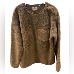 Men's Uniqlo × Engineered Garment Fleece Sweater
Pocket Design tan XS